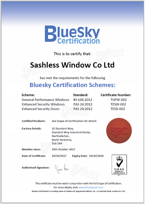 Bluesky Certificate