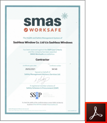 SMAS Worksafe Accredited Certificate